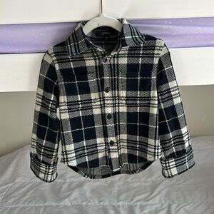 Quince stretch sweater fleece button down shirt 2T